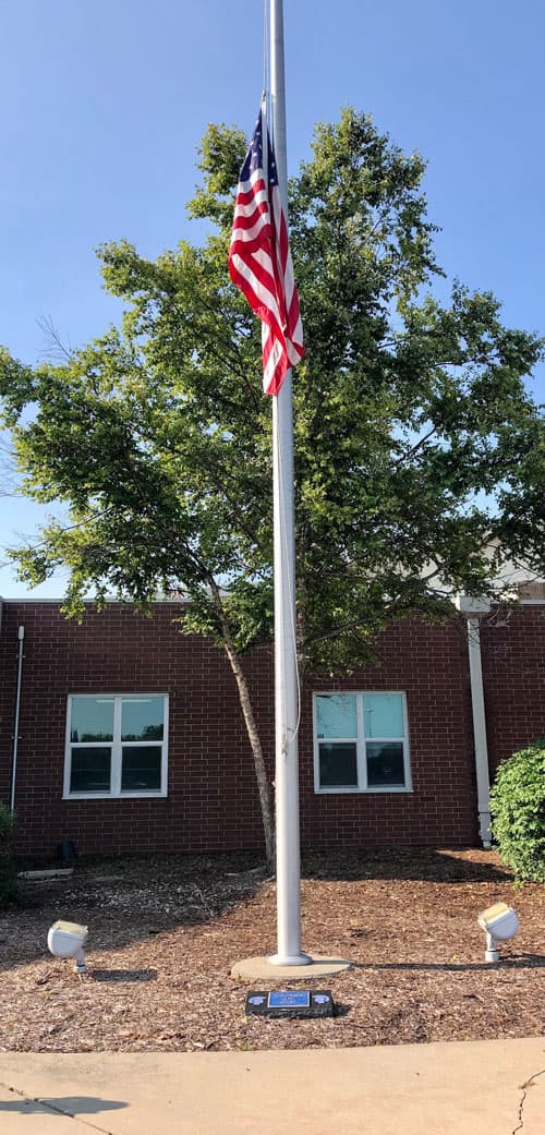 Class of 1957 Gift Flagpole Placque