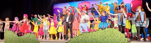 Maroa-Forsyth Middle School musical cast in 2021